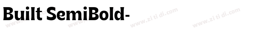 Built SemiBold字体转换 Built SemiBold字体转换